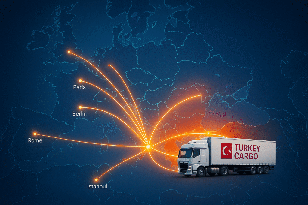 expédition depuis la Turquie vers l’Europe